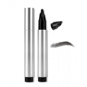 Erinde Stylo à Sourcils Microblading Noir, Longue Tenue Waterproof, Anti-Bavure Ultra Précis, Effet Naturel Poil à Poil, Appl