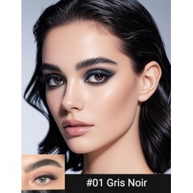 Erinde Stylo à Sourcils Microblading Noir, Longue Tenue Waterproof, Anti-Bavure Ultra Précis, Effet Naturel Poil à Poil, Appl