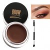 EONFAVE Gel pour sourcils imperméable - Longue durée - Avec brosse - Haute pigmentation - Léger - Non gras - Coiffage - Gel p