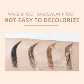 EONFAVE Gel pour sourcils imperméable - Longue durée - Avec brosse - Haute pigmentation - Léger - Non gras - Coiffage - Gel p