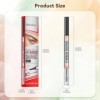 ZHITENG 2 en 1 Crayon à Sourcils, Crayon Microblading Sourcil avec Pointes Fourchette Eyebrow Pencil Résistant aux Taches Dur
