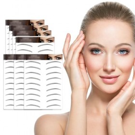 AWAVM 7 Feuilles Autocollants de Sourcils 4D Patch,Eyebrow Tattoos Stickers Autocollant Bionique pour Sourcils,Faux Sourcils 