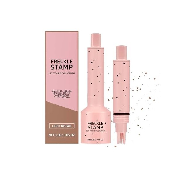 Stylo à taches de rousseur, stylo naturel Freckles Stamp réaliste pour le visage, séchage rapide, étanche, durable, tampon po