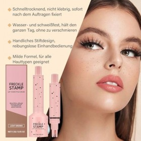 Stylo à taches de rousseur, stylo naturel Freckles Stamp réaliste pour le visage, séchage rapide, étanche, durable, tampon po
