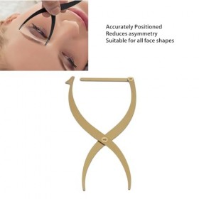 Règle de Pochoir à Sourcils, Règle de Maquillage des Sourcils en Acier Inoxydable, Outil de Mesure de Létrier à Sourcils pou ...