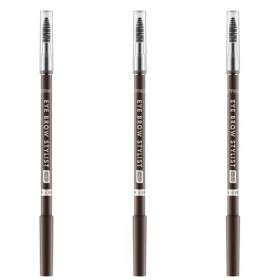 Catrice Eye Brow Stylist - Lot de 3 crayons à sourcils - Marron - Longue durée - Mat - Végétalien - Sans particules de microp