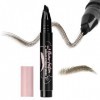 MOTIBACK Microblading Crayon à sourcils liquide, à séchage rapide et résistant aux frottements, pour traits semblables à des ...