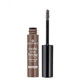 essence make me BROW eyebrow gel mascara, gel pour sourcils, 05, brun, définissant, gélifié, vegan, sans particules microplas...