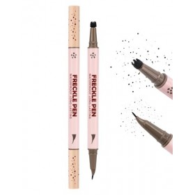 Erinde 2 en 1 à double extrémité Stylo pour taches de rousseur & Tampon pour taches de rousseur, tampon pour taches de rousse