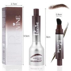 LOPHE Crayon à Sourcils Liquide Pinceau Coudé, Crayon à Sourcils à Gros Pinceau, Stylo à Sourcils Liquide à Séchage Rapide Lo