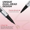 Crayon à Sourcils 3D Imperméable, Magique Crayon Sourcil Microblading avec 2 Pointes Fourchues, Crayon à Sourcils à Double Ex...