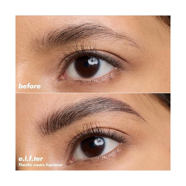 e.l.f. Holy Strokes Micro-Fine Brow Pen Crayon à sourcils pour un look naturel longue durée, imperméable et résistant aux tac...