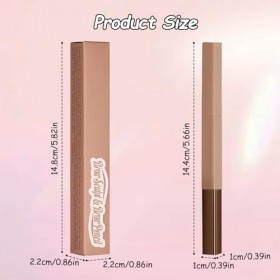 MOTIBACK Crayon à sourcils professionnel Micro Brow - Double face - Avec stylo mécanique pour dessiner, façonner et définir d