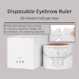 BAMTTOO Eyebrow Stencil Disposable Eyebrow Shaper Kit Transparent Mapping Stickers Eyebrow Stencils for Microblading Brow Mea