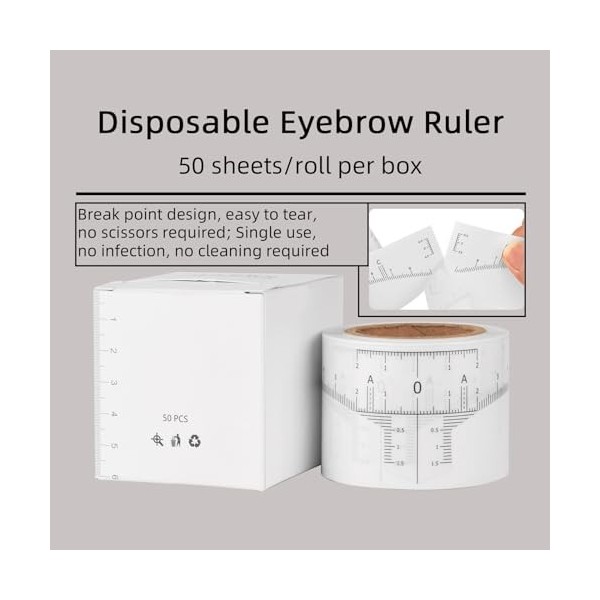 BAMTTOO Eyebrow Stencil Disposable Eyebrow Shaper Kit Transparent Mapping Stickers Eyebrow Stencils for Microblading Brow Mea