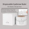 BAMTTOO Eyebrow Stencil Disposable Eyebrow Shaper Kit Transparent Mapping Stickers Eyebrow Stencils for Microblading Brow Mea