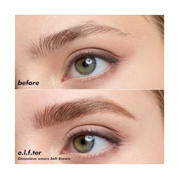 e.l.f. Holy Strokes Micro-Fine Brow Pen Crayon à sourcils pour un look naturel longue durée, imperméable et résistant aux tac
