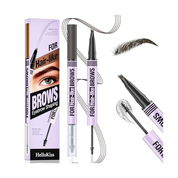 UroClysmic Crayon à Sourcils Magique Microblading Châtain Noir 