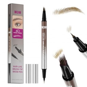W3W 4D Dual Ended Brow Pen 01 Light Brown 