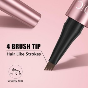 QIC Crayon Sourcil Waterproof, Crayon à Sourcils Précis, Facile à Utiliser, Couleur Naturelle et Cruelty-Free pour des Sourci