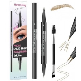Professional Makeup Feutre à Sourcils Lift & Snatch, Waterproof, Sans Transfert, Crayon Sourcil Ultra-Fin Double 2 en 1 - Emb