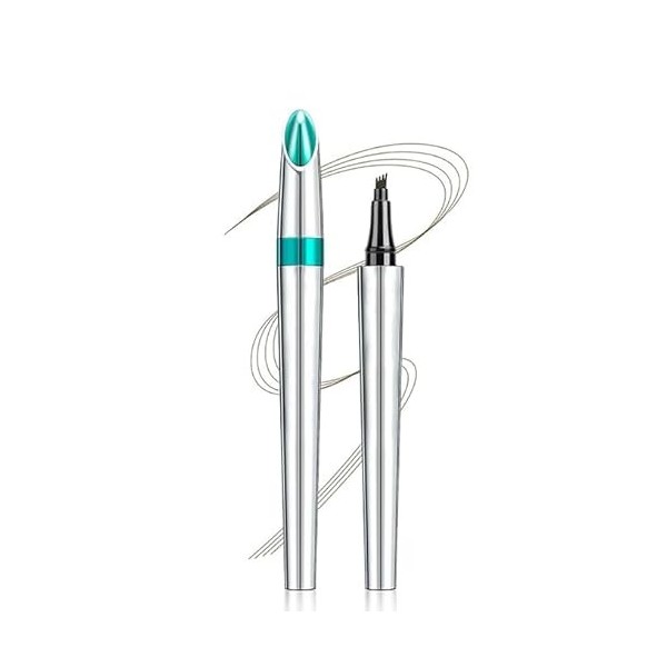 XFSRG Crayon Sourcils Liquide 4 Pointes Précision Longue Tenue Imperméable Crayon à Sourcils Microblading pour Maquillage Pro