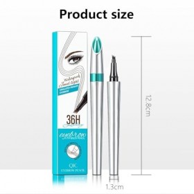 XFSRG Crayon Sourcils Liquide 4 Pointes Précision Longue Tenue Imperméable Crayon à Sourcils Microblading pour Maquillage Pro