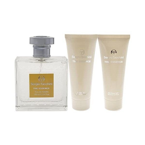 Sergio Tacchini The Essence Coffret cadeau 3 pièces Eau de toilette 100 ml Gel douche 100 ml Baume après-rasage 100 ml