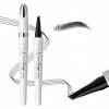 XFSRG Crayon Sourcils Liquide Quatre Pointes Précision Longue Durée Résistant Eau Maquillage Professionnel Naturel