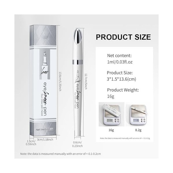 XFSRG Crayon Sourcils Liquide Quatre Pointes Précision Longue Durée Résistant Eau Maquillage Professionnel Naturel