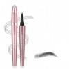 XFSRG Stylo Sourcils Liquide Automatique Pointe Fourchue Longue Durée Résistant Eau Maquillage Professionnel Naturel