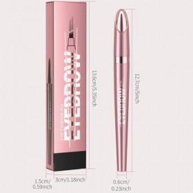 XFSRG Stylo Sourcils Liquide Automatique Pointe Fourchue Longue Durée Résistant Eau Maquillage Professionnel Naturel