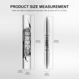 XFSRG Double Pointe 2 en 1 Crayon à Sourcils Eyeliner Liquide Longue Tenue Imperméable Précision Crayon à Sourcils Microbladi