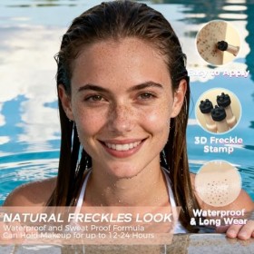 Stylo Taches de Rousseur – Freckle Pen Maquillage Naturel, Résistant à l’eau et Longue Tenue, Application Facile, Look Ensole