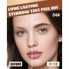 Gel Sourcils Peel Off, 2 Pcs Chocolat Teinture Sourcils Tattoo Longue Durée, Waterproof et Sans Bavures, Durée de Vie de 3 Jo