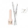 Kit de maquillage naturel pour taches de rousseur - Stylo Liquid Freckles et tampon à cinq points pour les taches dété 03 m
