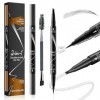 Crayon à Sourcils avec 4 conseils Imperméable à leau & Longue Durée Tattoo Brow, 3D Eyebrow Pencil, Crayon à sourcils à 4 po ...