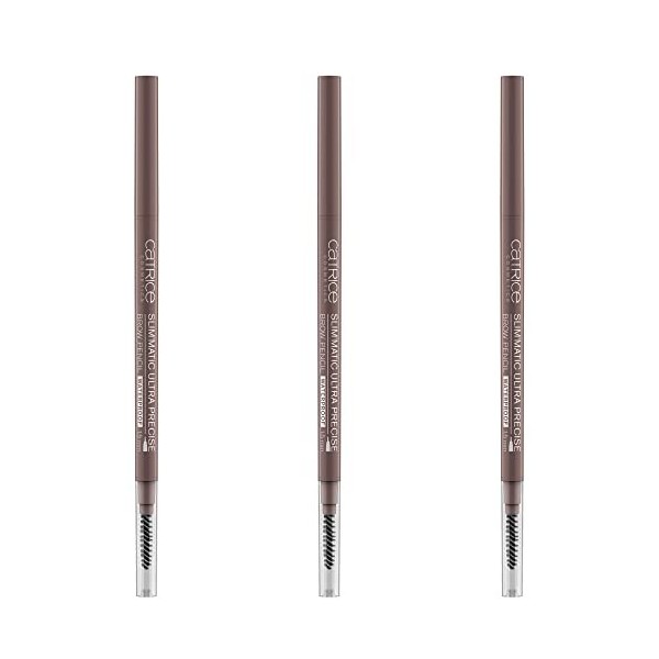 Catrice Catrice SlimMatic Lot de 3 crayons à sourcils ultra précis avec brosse à sourcils N° 030 Dark 3 x 0,05 g Maquillage d...