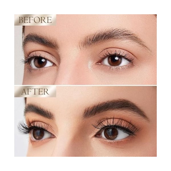 Microblading Crayon à sourcils 2 en 1 avec gel - Crayon à sourcils avec 4 pointes fourchues - 2 en 1 - Brow Pen and Sealing B...