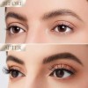 Microblading Crayon à sourcils 2 en 1 avec gel - Crayon à sourcils avec 4 pointes fourchues - 2 en 1 - Brow Pen and Sealing B...