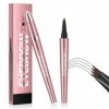 Crayon à sourcils magique 3D avec 4 pointes fourchettes, imperméable et résistant à la transpiration, naturel imperméable et ...