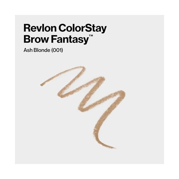 Revlon ColorStay Brow Fantasy, Produit sourcils 2-en-1 : crayon au fini poudré et gel transparent fixant infusé de provitamin...