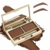 Boobeen Eyebrow Kit de poudre pour sourcils, 2 couleurs, imperméable, pour le maquillage des sourcils, forme de sourcils, asp...