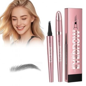 Crayon Sourcil Waterproof, Crayon à Sourcils Magique, Crayon à sourcils magique avec 4 pointes microfourchues, Eyebrow Pencil