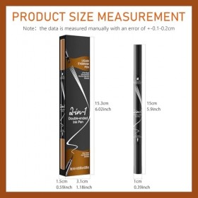 MisFun Longue Durée Crayon Sourcil, Crayon à Sourcil Magique 3D Imperméable Avec 4 Pointes de Fourchette, Microblading Eyebro...