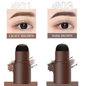 PerfectBrow Kit de pochoirs à sourcils, poudre imperméable et pochoir, 10 pochoirs à sourcils réutilisables et 2 pinceaux à s...