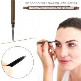 Crayon Sourcil Waterproof Crayons à Sourcils Liquide Maquillage Eyebrow Pencil 3D Microblading avec 4 Pointes de Fourchette B...