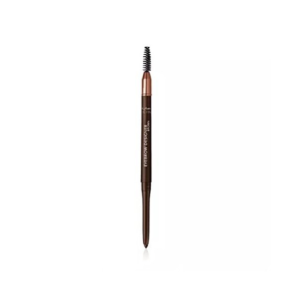 M. Asam MAGIC FINISH Crayon sourcil marron 0,28 g – Avec mine rétractable ultra-précise, brosse intégrée pour discipliner, 