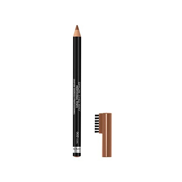 Rimmel - Crayon à Sourcils Professional - Résultat Naturel - Application Précise - 002 Hazel - 1,4gr Lot de 2 