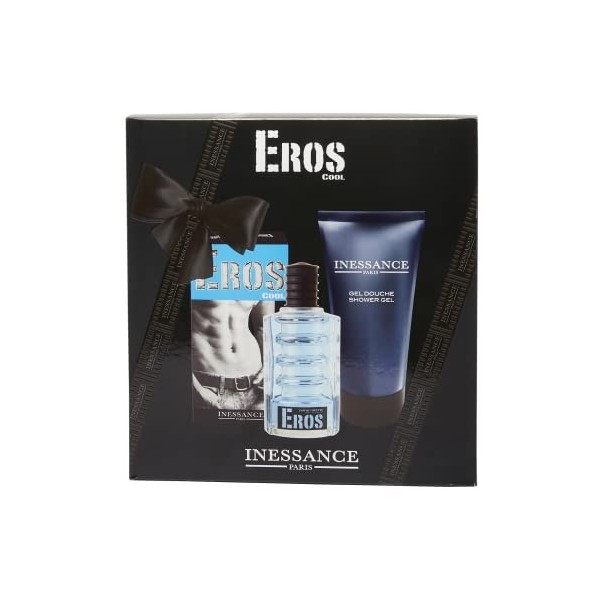 Corine de Farme Inessance Paris | Coffret Cadeau - Eau de Toilette pour Homme Eros Cool 100ml et Gel Douche Corps & Cheveux 1